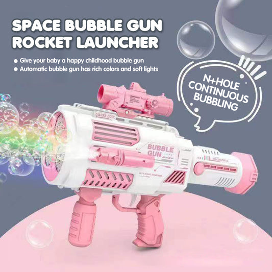 Kids Automatic Bubble Gun Toy Rocket