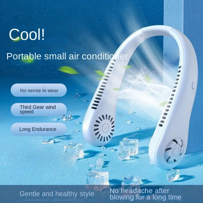 Portable Hanging Neck Fan Rechargeable - Trail's Hottest Deals