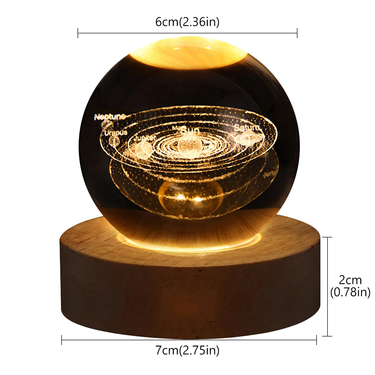 3D Planet Moon Lamp Night Light - Trail's Hottest Deals