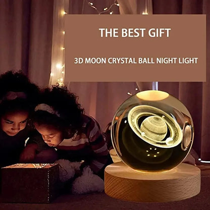 3D Planet Moon Lamp Night Light - Trail's Hottest Deals