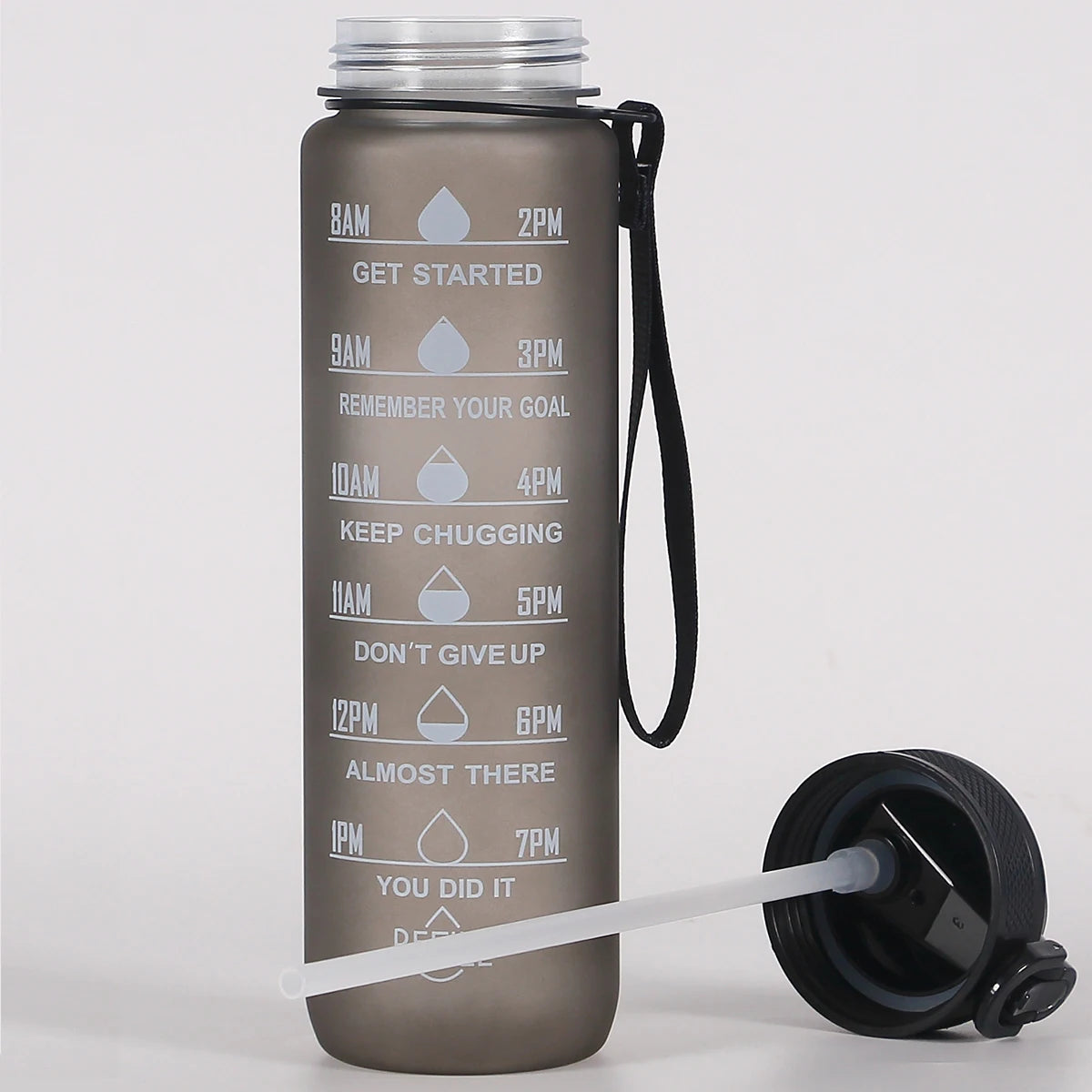 Leak-Proof Sports Bottle with Time Marker - Trail's Hottest Deals