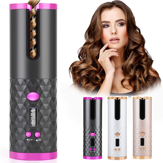 Portable LCD Hair Curler with Ceramic Technology