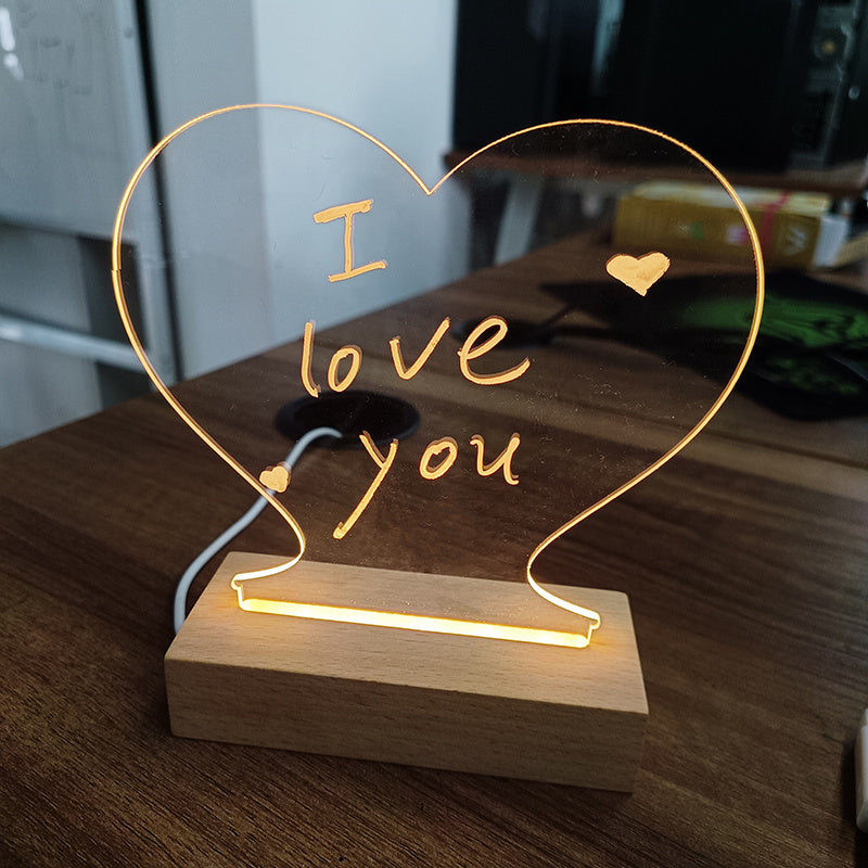 Creative LED Message Board Lamp